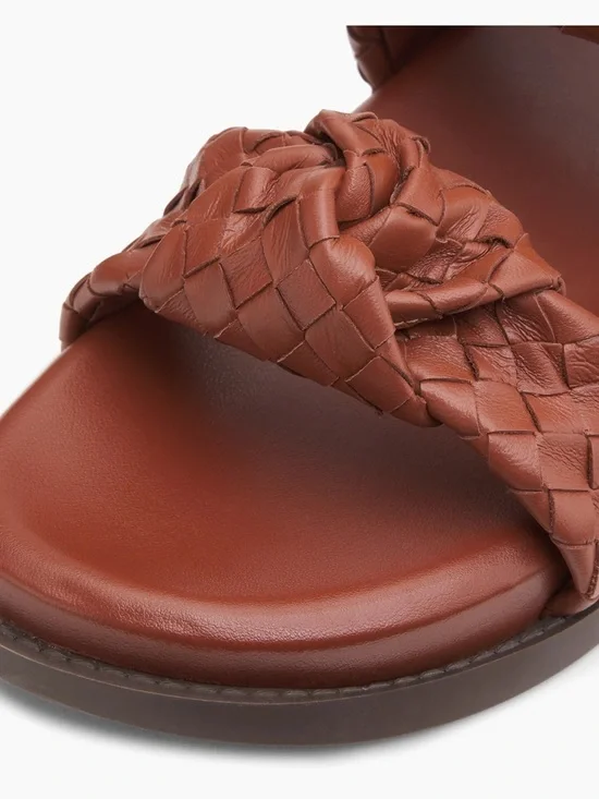 2. Schutz $180 Kareena Knot Leather Sandals - Picture 5 of 6